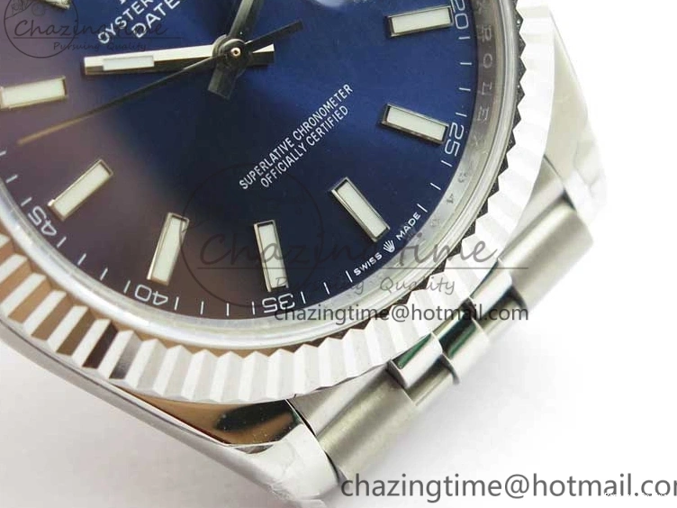 0114 SportInspired DateJust 41MM 126334 904L SS VRF 1:1 Best Edition Blue Dial Stick Markers on SS Jubilee Bracelet A 2903